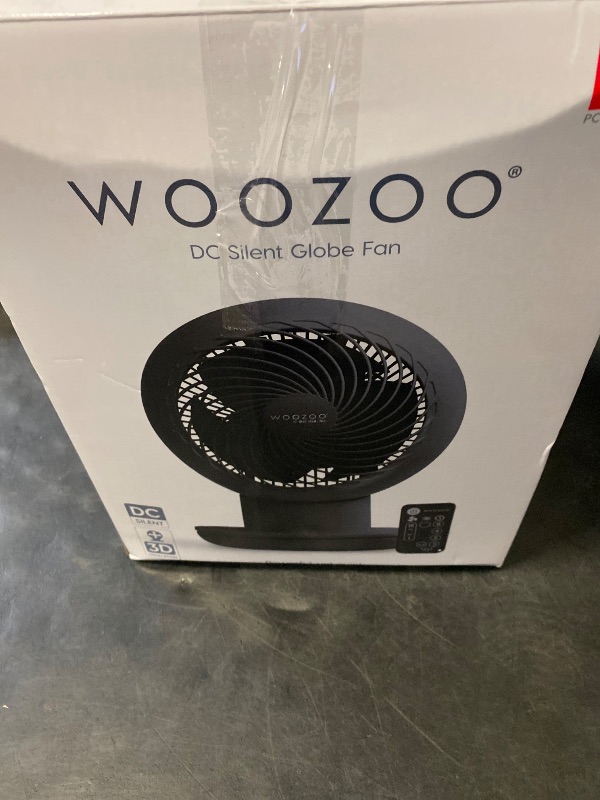 Photo 1 of IRIS USA WOOZOO Air Circulator Fan with Remote, Oscillating, 8 Speeds, 82ft Max Air Distance, 120° Adjustable Tilt, Ultra Quiet Motor, Small Fan for Bedroom, Office, Dorm, Black