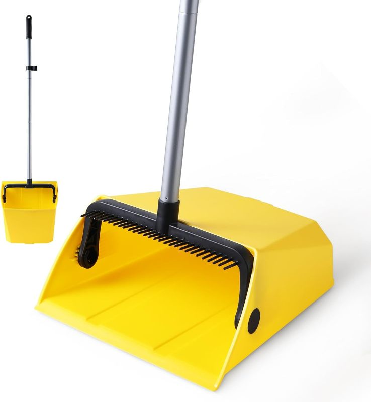 Photo 1 of Yocada Commercial Dustpan with Comb Outdoor Indoor for Courtyard Garage Lobby Mall Market Floor Home Kitchen Room Office Pet Hair Rubbish