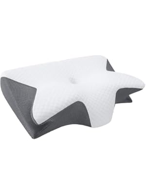 Photo 1 of Memory Sponge Cervical Pillow, 2-in-1 Ergonomic Profile Orthopedic Pillow,Memory Foam Soft Neck Pillow Side Sleeper,Premium Contour Relief Pillow,Round Neck Pillow Suitable for Neck Pain,Improve Sleep