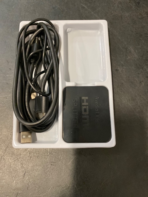 Photo 1 of avedio links HDMI Splitter 1 in 2 Out [w/ 4 Ft Hdmi Cable]Not for Extended Display-Mirror Same Screen Only, 4K 1x2 HDMI Splitter 1 to 2 for 3D 1080P@60Hz, Copy 1 Source to 2 Displays at The Same Time