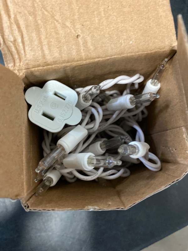 Photo 1 of Christmas Lights Clear White 70 Count Incandescent Light UL Certified Connectable Christmas Tree Lights with White Wires for Indoor Outdoor Xmas, Wedding, Holiday, Party, Home Decorations