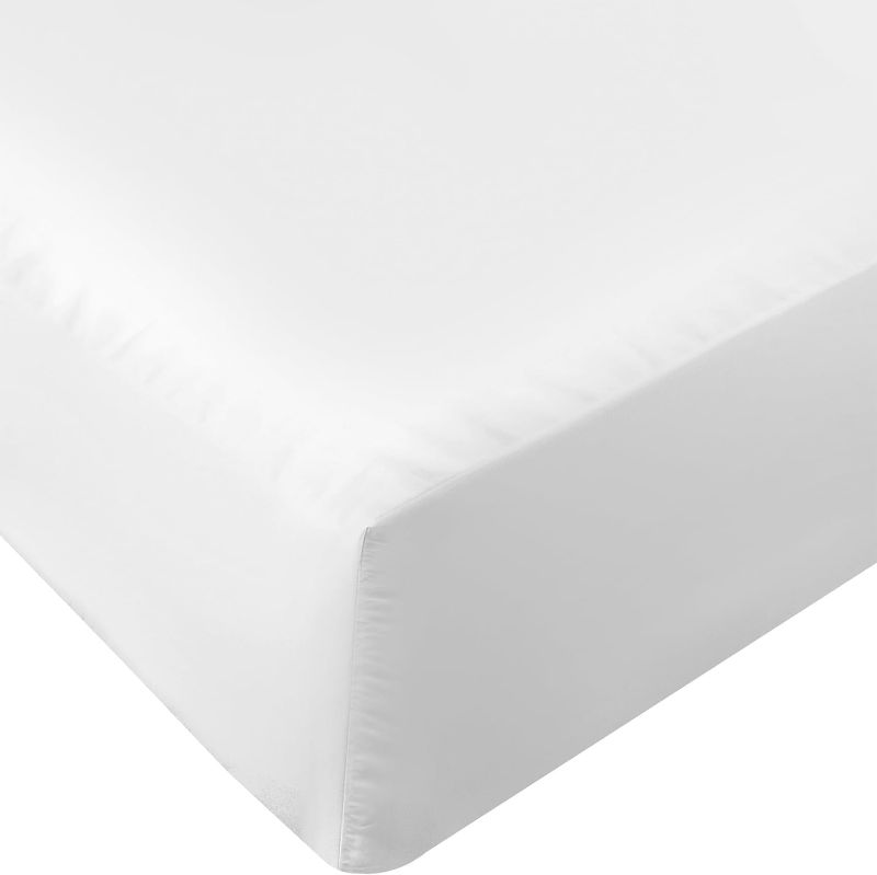 Photo 1 of Utopia Bedding Twin Fitted Sheet Soft Microfiber 1 Fitted Sheet Only White