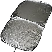 Photo 1 of Foldable Insulated Sun Visor for Cars with Storage Bag,Car Windshield Sun Shade for BMW X7 2018-2025, Summer Automotive Accessories, Keep Interior Cool,White