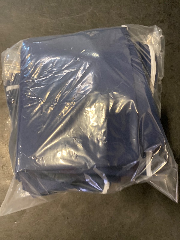 Photo 1 of 4 Set Patio Cushion Covers Replacement Water UV Resistant Outdoor Cushion Slipcovers with Zipper Chair Seat Covers for Outdoor(,Dark Blue)