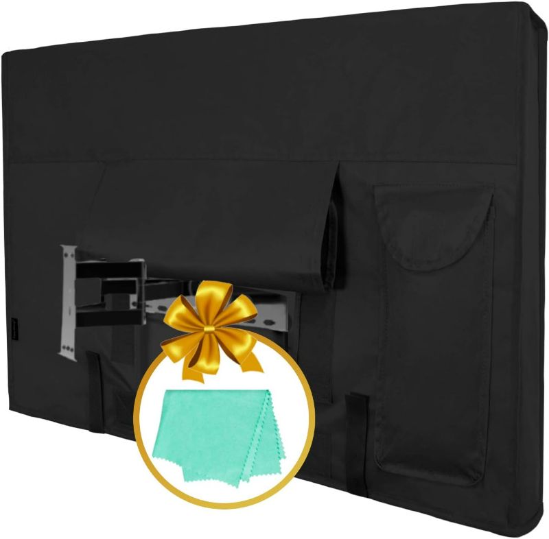 Photo 1 of Easy-Going Outdoor TV Cover for 58 to 60 inches LCD, LED, Waterproof, Weatherproof and Dust-Proof TV Screen Protectors with Cleaning Cloth (60 inch,Black)