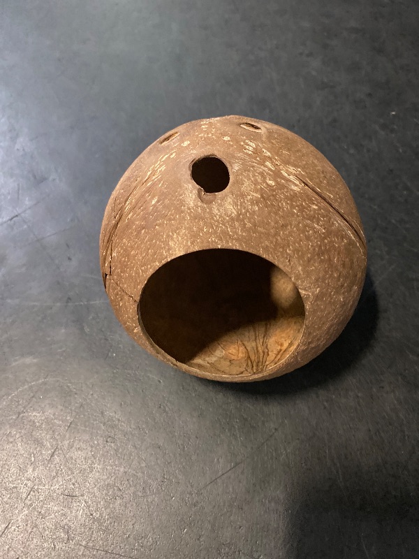 Photo 1 of Coconut Bird Nest for Cage Natural Coconut Shell Birds House Parakeet Small Coconut Hide Breeding Hut Bird Cage Accessories for Parrot Lovebirds Budgies Cockatiel Conure Finch Canary
