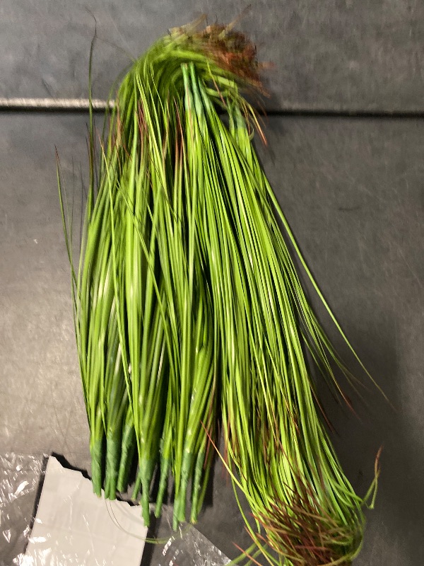 Photo 1 of 12pcs Realistic Artificial Tall Grass Plants Faux Greenery for Outdoor Indoor Decor Plants for Garden Porch Home Office Decoration