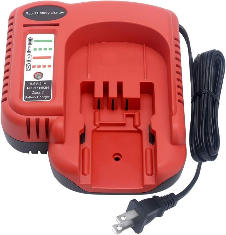 Photo 1 of Biswaye 9.6V-18V-24V Battery Fast Charger BDFC240 Compatible with Black & Decker 18V 24V 14.4V 12V 9.6V Slide Battery HPB18-OPE HPB18 HPB14 HPB12 HPB96 244760-00 A1718 FS180BX FS18C