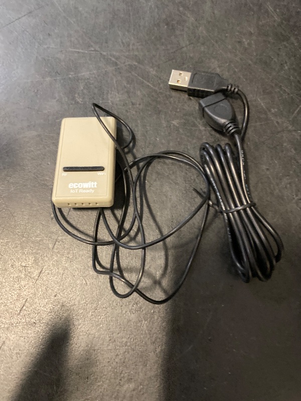 Photo 1 of ECOWITT Wi-Fi Gateway Weather Station, with Built-in Temperature, Humidity, and Barometric Sensors, IOT Ready, Supports Ecowitt Sensors Developed, USB Power, 915 MHz
