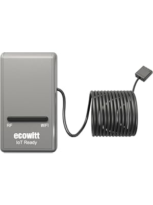 Photo 1 of ECOWITT Wi-Fi Gateway Weather Station, with Built-in Temperature, Humidity, and Barometric Sensors, IOT Ready, Supports Ecowitt Sensors Developed, USB Power, 915 MHz