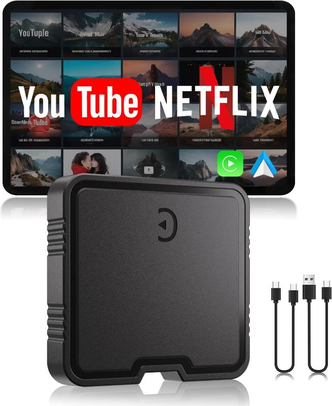 Photo 1 of Wireless CarPlay Adapter, 2025 Upgrade Support Netflix/YouTube/TF Card Plug & Play Dongle with Apple Car Play Ai Box Android Auto Wireless Adapter for Cars from 2015&iPhone iOS10+