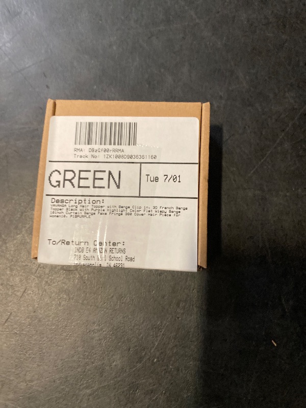 Photo 1 of WEAREZ Elegant Pick Dye Flared Ladies Wig, 1pcs Head Fluffy Middle Parted Eight Bangs Wig Piece 25cm/9.8in Natural Colour Natural and real