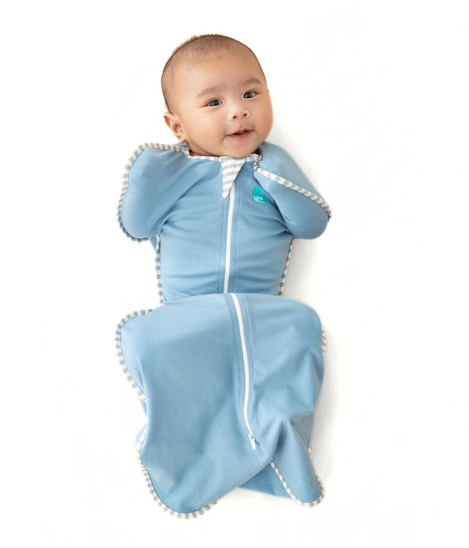 Photo 1 of Love to Dream Swaddle UP, Baby Sleep Sack, Self-Soothing Swaddles for Newborns, 8-13 lbs, Snug Fit Helps Calm Startle Reflex, New Born Essentials for Baby, Dusty Blue