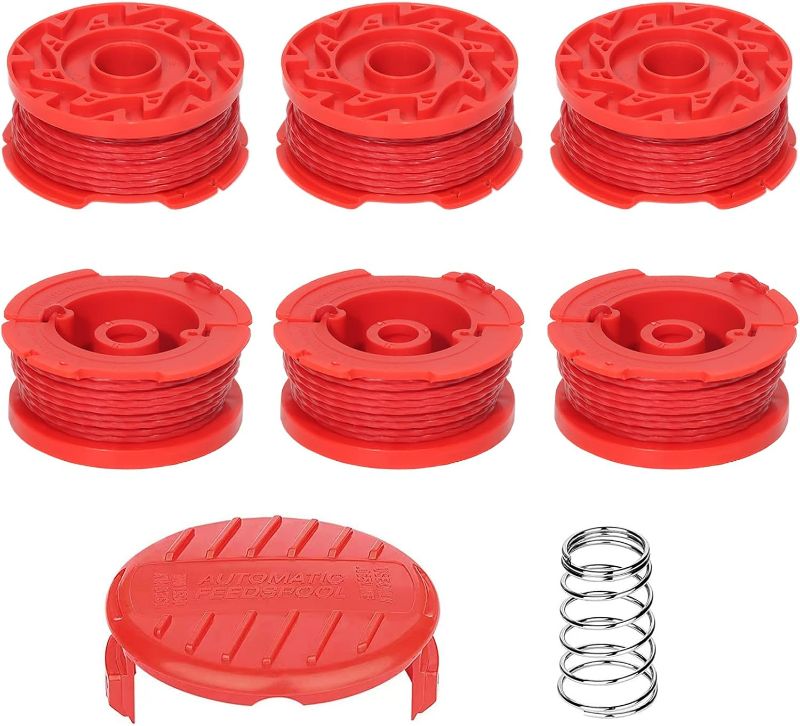 Photo 1 of CMZST080 CMZST0803 8pcs String Trimmer Line(0.08",20Ft) with Cap Head,Weed Eater Wacker Replacement String Line,Compatible with Craftsman CMCST910 Series, CMCST910M1 CMCST910B