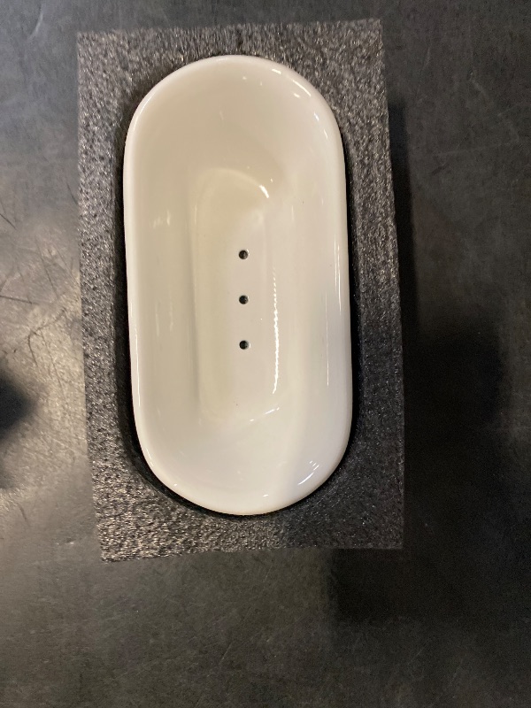 Photo 1 of 6.5" Ceramic Mini Decorative Clawfoot Bathtub Bar Soap Dish, Kitchen Sponge Holder and Shower Tray for Bathroom, 1 Pack(Baby Blue)