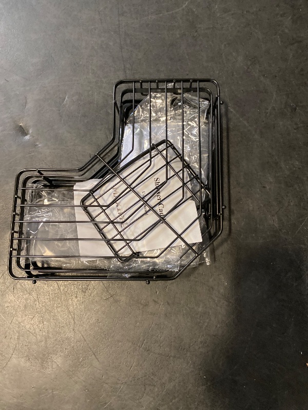 Photo 1 of MAXIFFE 3-Pack Corner Shower Caddy Organizer for Bathroom Countertop, Black