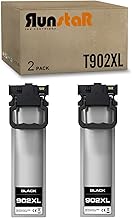 Photo 1 of Run Star 2 Packs T902XL 902XL Black Remanufactured Ink Cartridge Replacement for Epson T902XL 902XL use for EPSON Workforce Pro WF-C5210 WF-C5290 WF-C5710 WF-C5790 Printer (2 Black)