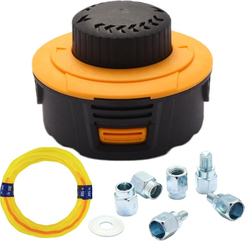 Photo 1 of Quintillus H02 Weed Eater Head Universal Trimmer Head String Trimmer Head Bump Feed Weed Wacker Head Grass Trimmer Head Replacement for Weed Warrior, Echo, Husqvarna, Comes with .095 Trimmer Line