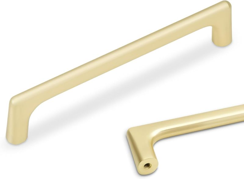 Photo 1 of 10 Pack 5 Inch(128mm) Brushed Gold Kitchen Cabinet Handles Cabinet Pulls Gold Drawer Pulls Kitchen Cabinet Hardware Kitchen Handles Drawer Pulls Dresser Handles