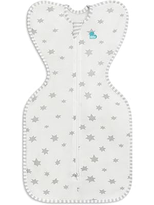 Photo 1 of Love to Dream Swaddle UP Lite, Luxuriously Silky Soft Viscose from Bamboo, Get Longer Sleep, Snug Fit Helps Calm Startle Reflex, New Born Essentials for Baby, 0.2 TOG, 13-19 lbs, White Superstar