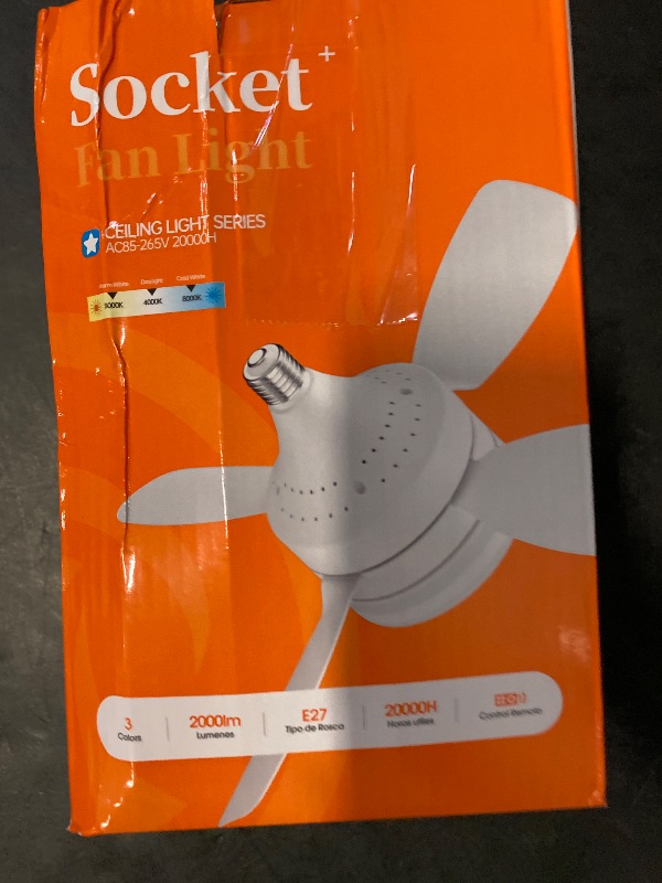 Photo 1 of Socket Light Fan Light Socket Ceiling Fan Screw In Design