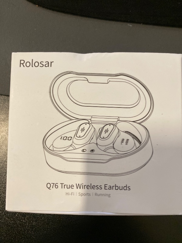 Photo 1 of Wireless Earbuds, 2025 Bluetooth 5.4 Headphones Sport, Bluetooth Earbuds with ENC Noise Canceling Mic, 50H Stereo Wireless Headphones IP6-11 Waterproof with Earhooks, Dual LED Display