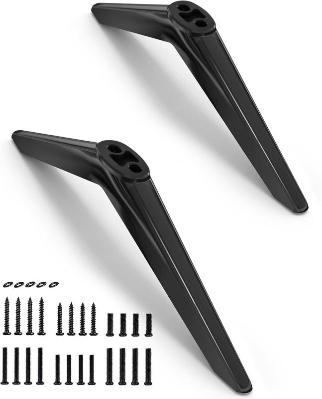 Photo 1 of TV Stand Legs Compatible with Element TV Stand Legs No Wall Driling TV Legs for Element Roku Smart TV, Anti-Slip TV Feet for Element TV Legs Replacement for Element Roku TV Easy to Install