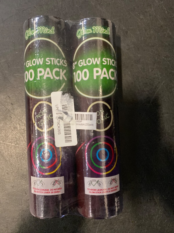 Photo 1 of 200 Ultra Bright Glow Sticks Bulk - Halloween Glow in the Dark Party Supplies Pack - 8" Glowsticks Party Favors with Bracelets and Necklaces
