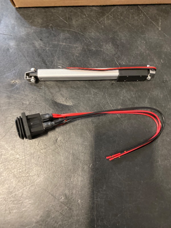 Photo 1 of AWINLI 12V 1.2" Stroke Mini Linear Actuator,60N (13.4lbs),Speed 15mm/s Electric Linear Actuator with Waterproof Switch and Mounting Bracket,for Pet Doors,Miniature Equipment(30mm)