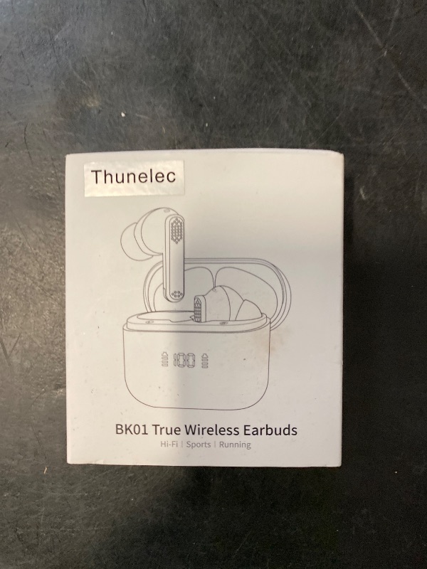 Photo 1 of Wireless Earbuds, Bluetooth 5.3 Headphones Stereo Bass with Noise Cancelling Mic, 48Hrs Playtime in Ear Ear Buds with LED Power Display (Black)