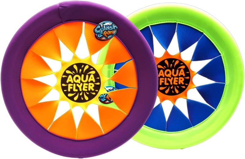 Photo 1 of JA-RU Soft Flying Disc Toy (2 Discs Assorted Colors) 12 Inch Flying Rings for Kids | Outdoor Recess Toys | Swimming Pool & Beach Sports Games | Party Favors. 1031-2p