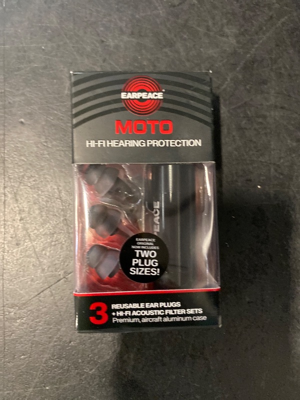 Photo 1 of EARPEACE Moto - Reusable Motorcycle Earplugs - Motorcycle Ear Plugs Wind Noise Protection - Comfortable Ear Plugs for Motorcycle Riding with High Fidelity Filter Noise Canceling Up to 26dB