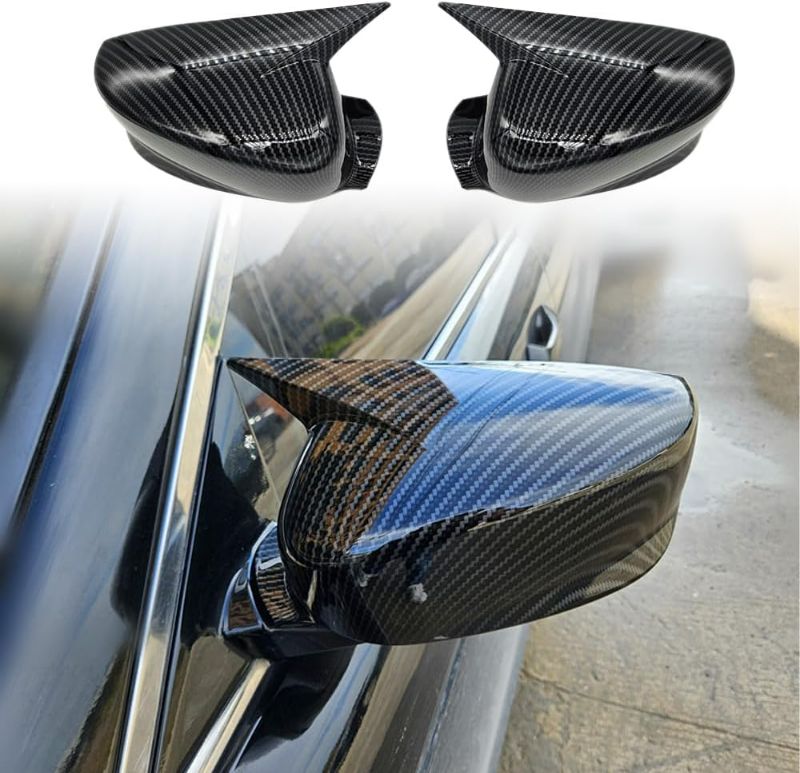 Photo 1 of for 8th Gen Honda Accord 2008 2009 2010 2011 2012 Ox Horn Side Rear View Mirror Cover Side Rear View Mirror Guard Cover Exterior Accessories 2PCS-without Turn Signal(Carbon Fiber)