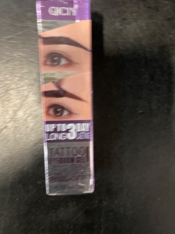 Photo 1 of Easy Peel Off Eyebrow Color Gel, Tattoo Brow Peel Off Color Gel, Last Up to 3 Days, Waterproof & Sweatproof Brow Tattoo, Light Brown