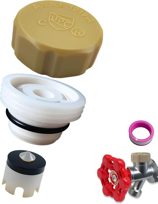 Photo 1 of ASSE 1019-A Outdoor Faucet Repair Kit with Teflon Tape, Vacuum Breaker Replacement Kit Anti-Siphon Frost-Free Hose Bib Sillcock Valve Replacement 1 Pack