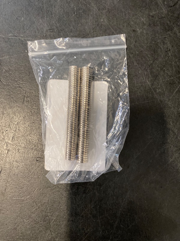 Photo 1 of 100Pcs N52 Mini Neodymium,6mm x 2mm Super Strong Round Rare Earth Neodymium Fridge Magnet