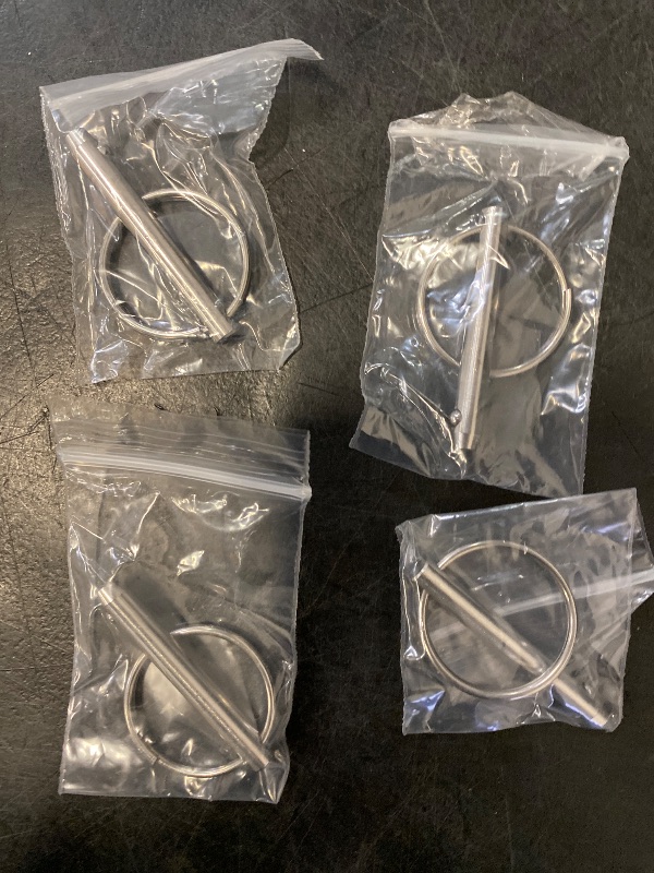 Photo 1 of 4 Pcs Quick Release Pin, Diameter 1/4", Usable Length 1-1/2", Overall Length 2", Full 316 Stainless Steel, Bimini Top Pin, Marine Hardware