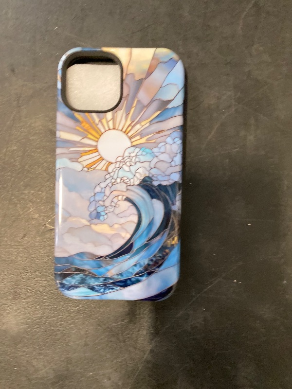 Photo 1 of iPhone 15 Case, Glossy Protective Cover for Women Girls | Drop Scratch Protective | Ocean Sunset Sun Rise