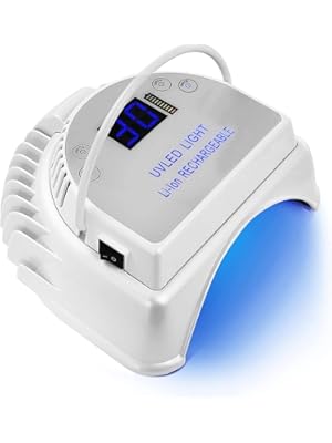 Photo 1 of 64W Rechargeable Pro LED Gel Nail UV Light UV LED Nail Lamp Cordless Led Light for Nails(White)