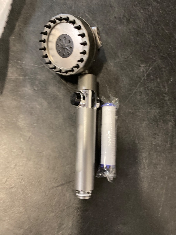 Photo 1 of Handheld high-pressure shower head, with hose combination set, filter and various spray modes, double-sided massage, one-key switch, clean tiles, bathtubs and pets