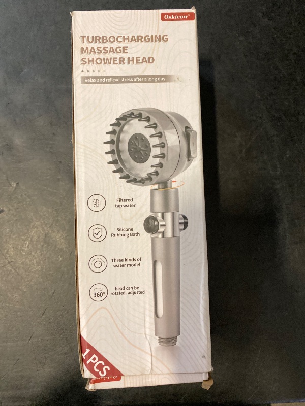Photo 1 of Handheld high-pressure shower head, with hose combination set, filter and various spray modes, double-sided massage, one-key switch, clean tiles, bathtubs and pets