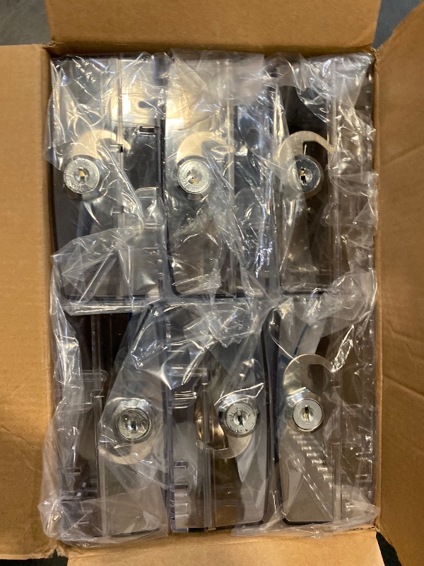 Photo 1 of TRJ 6 PCS Large Thermostat Lock Box with Key - Clear Cover for AC on Wall - Lockable Box Fits 4" Hx6 W or Smaller