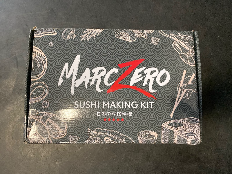 Photo 1 of MarcZero Sushi Making Kit, 22 in 1 Bazooka Roller With Bamboo Mat, Knife, Chopsticks, Molds, DIY Machine for Beginner