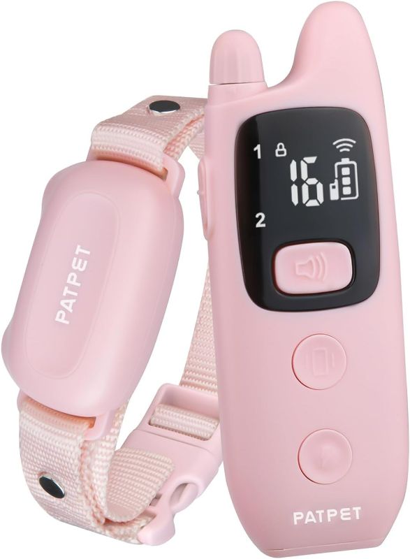 Photo 1 of PATPET Dog Shock Collar with Remote - Waterproof Dog Training Collar for Small Medium Large Dogs with Beep, Vibration and 16 Static Levels Shock