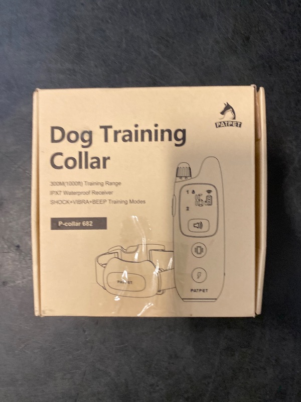 Photo 1 of PATPET Dog Shock Collar with Remote - Waterproof Dog Training Collar for Small Medium Large Dogs with Beep, Vibration and 16 Static Levels Shock