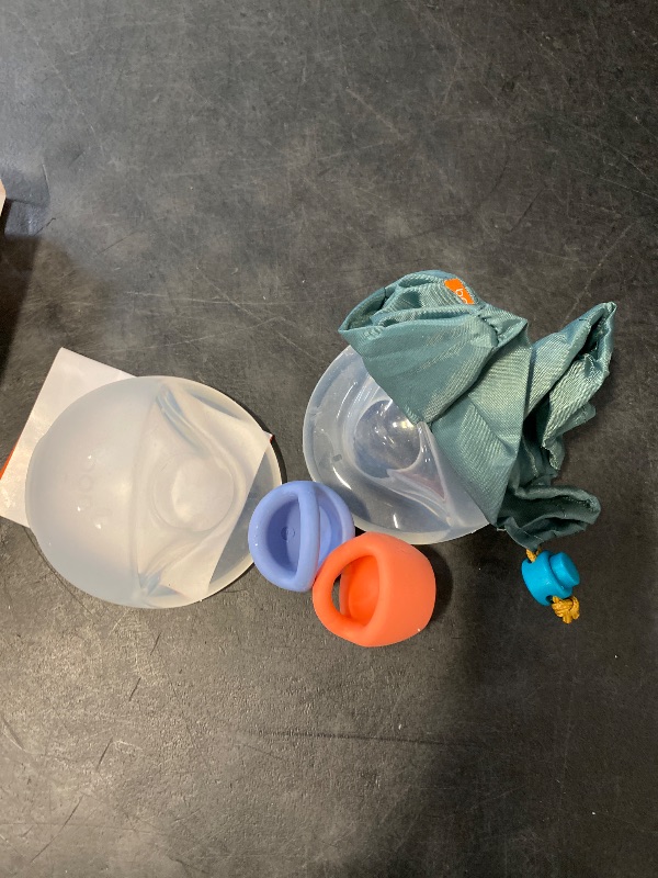 Photo 1 of Boon Trove Silicone Manual Breast Pump Set - Hands Free Breast Milk Collector - Includes Polyester Travel Pouch - Breastfeeding Essentials - 2 Count