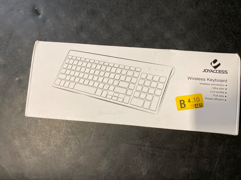 Photo 1 of Wireless Keyboard and Mouse Ultra Slim Combo, TopMate 2.4G Silent Compact USB 2400DPI Mouse and Scissor Switch Keyboard Set with Cover, 2 AA and 2 AAA Batteries, for PC/Laptop/Windows/Mac-Silver White