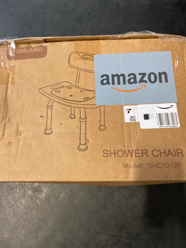 Photo 1 of Shower Chair for Inside Shower with Removable Back, 400 lbs Heavy Duty Bath Seat for Bathtub, Safety Bath Stool for Seniors and Disabled