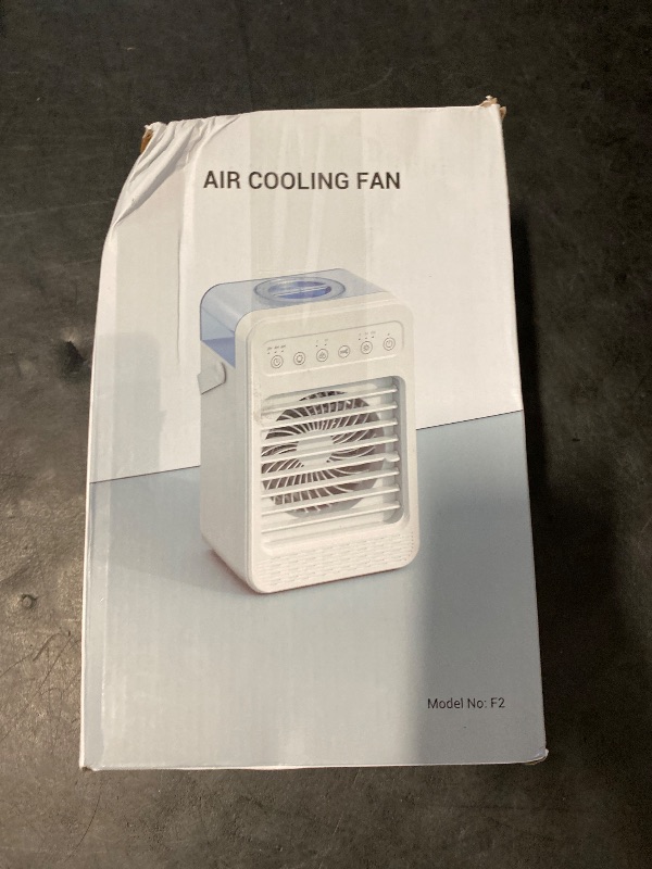 Photo 1 of Portable Air Conditioners, Mini Air Conditioner Personal Evaporative Air Cooler with 4 Speeds 7 Colors, 600ML Portable Ac Unit Fan 2 Cool Mist Water Tank for Room Office Car