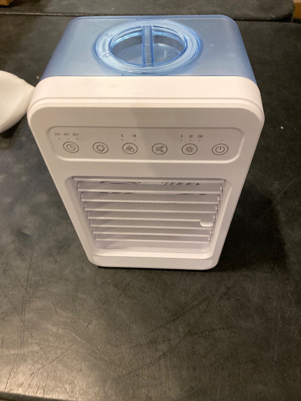Photo 1 of Portable Air Conditioners, Mini Air Conditioner Personal Evaporative Air Cooler with 4 Speeds 7 Colors, 600ML Portable Ac Unit Fan 2 Cool Mist Water Tank for Room Office Car